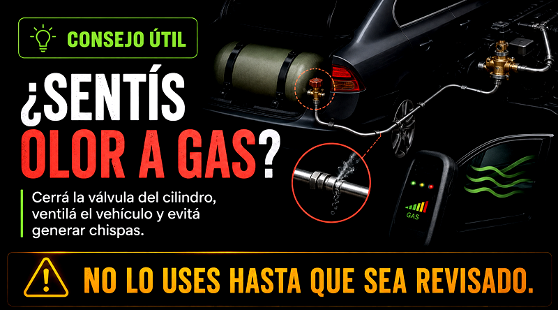Consejo ante olor a gas